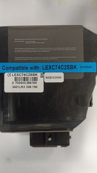 TONER COMPATIBILE LEXMARK CS720 CX725 CX725 NERO
