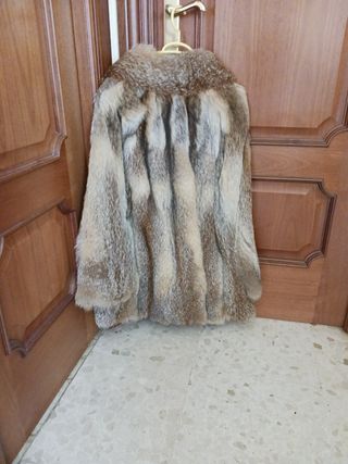 Abrigo 3/4 zorro rojo