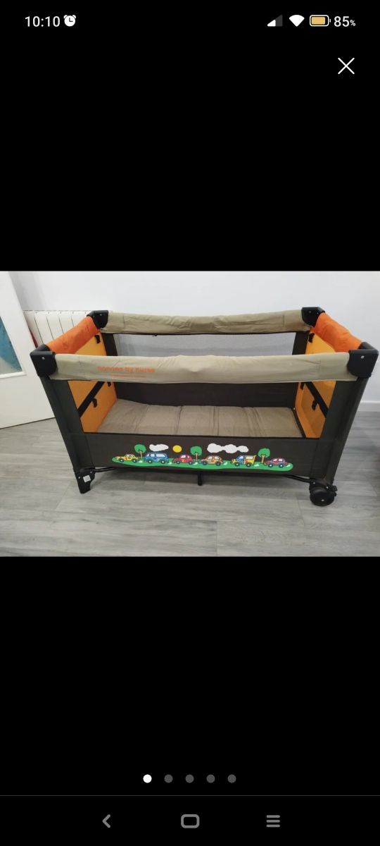 cuna de viaje+ colchón adicional