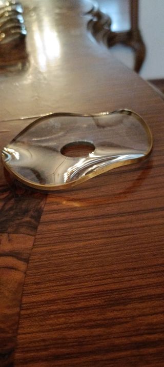 Bobeches con filo dorado