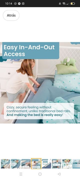 Barreras cama infantil