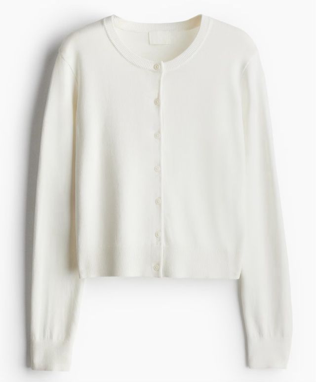 Cardigan básico de H&M. Viscose. Talla L