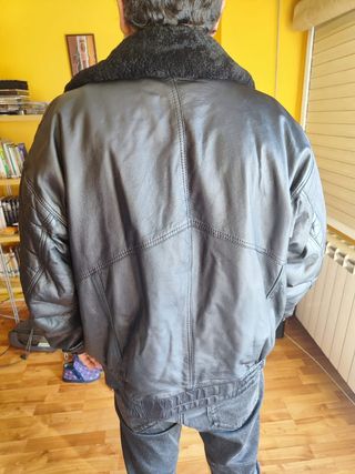Cazadora de cuero hombre 