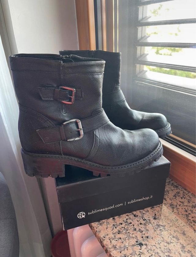 Stivaletto biker Nero - Motivi - 40