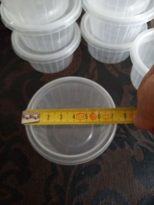 10 envases de plástico herméticos pequeños
