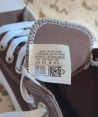 Converse marrones con plataforma