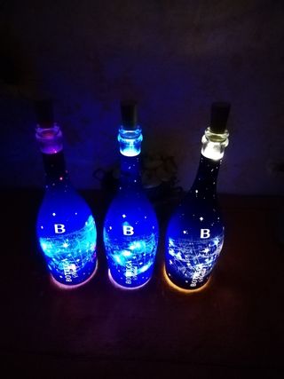 LAMPADA BOTTIGLIA CON LUCI LED