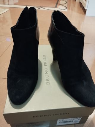Botines ante y piel 