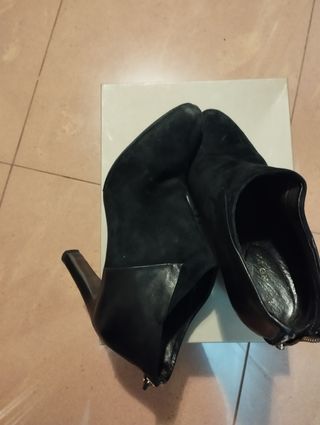 Botines ante y piel 