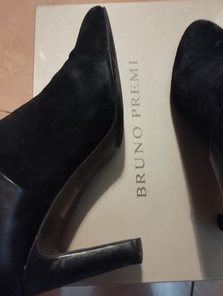 Botines ante y piel 