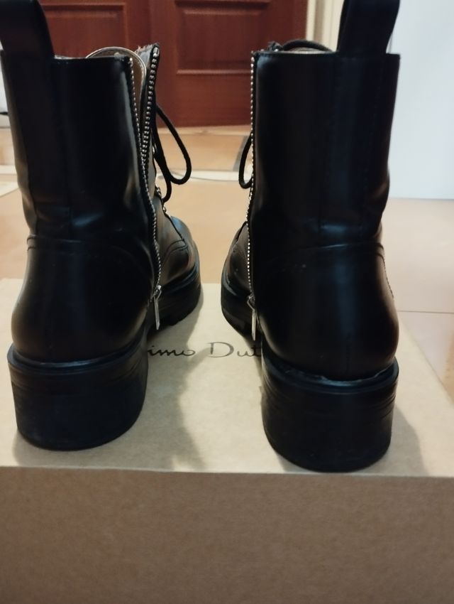 Preciosas botas track comodísimas con cremallera, 