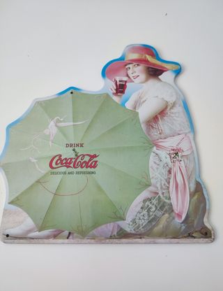 Chapa metalica coca-cola