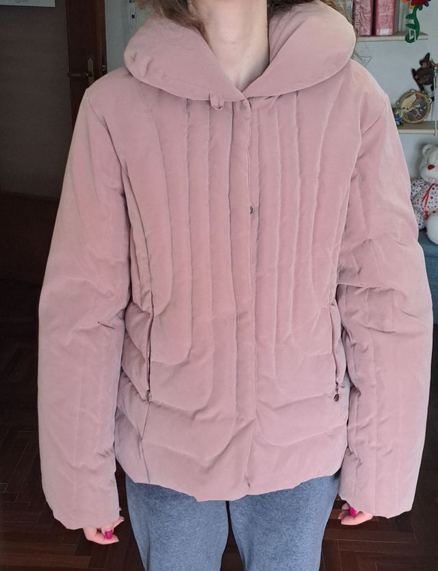 Giubbotto donna con piume d'oca