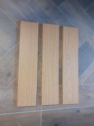 Mensole e mensole per librerie, colore rovere