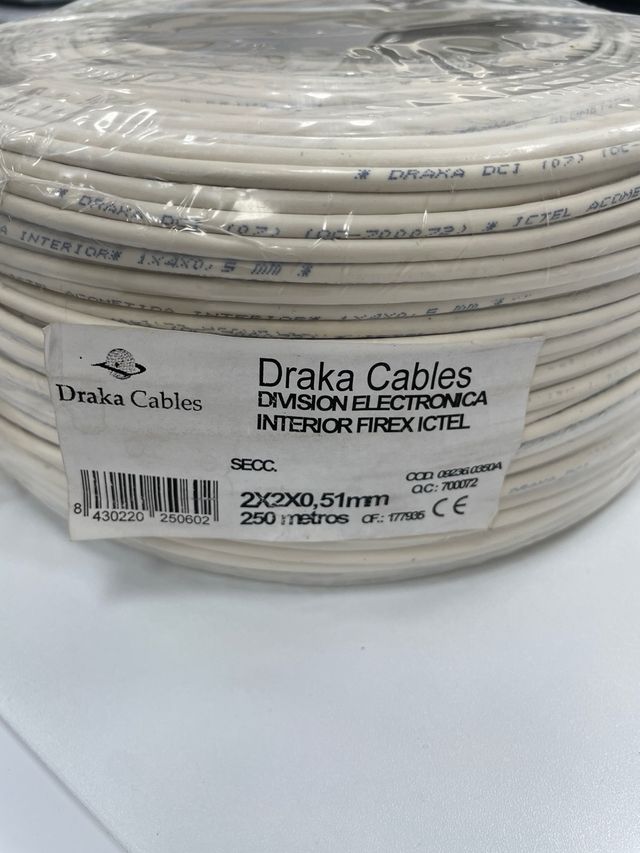 Cable telefono rollo 250m