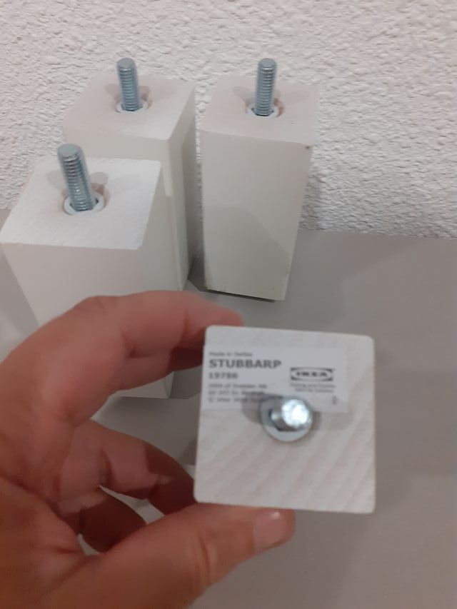 Gambe Ikea, modello STUBBARP e altre, alte 10 cm