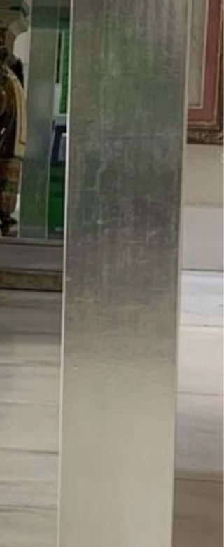 Espejo marco plata ancho