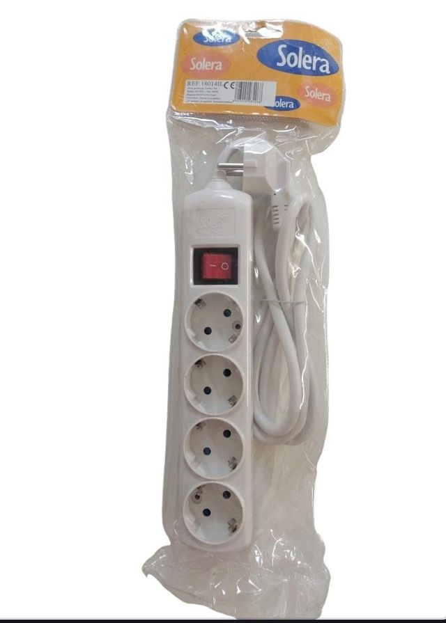 Prolongador con 4 tomas 1.5m Solera