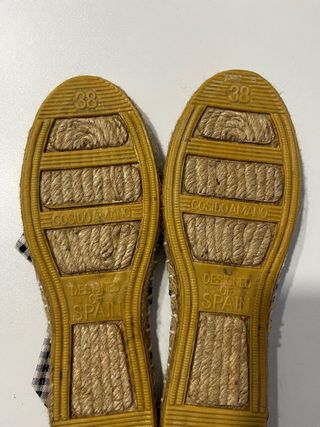 Alpargata esparto cuadro vichy