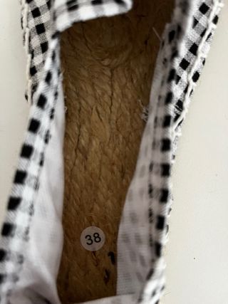 Alpargata esparto cuadro vichy