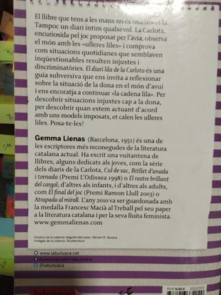 El diari lila de la Carlota: Un llibre sobre el feminisme