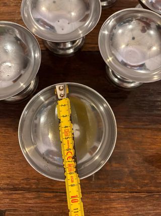 SET Coppette gelato/dessert acciaio 6 + 3