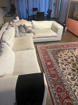 Divano angolare desiree panna