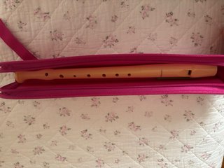 Flauta dulce con funda y limpiador