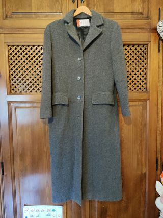 Abrigo gabardina lana