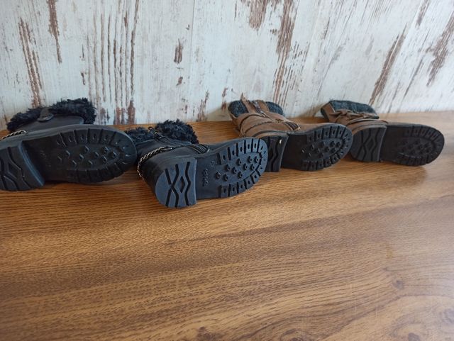 Lote botas niña de piel. Talla 20.Oca-loca