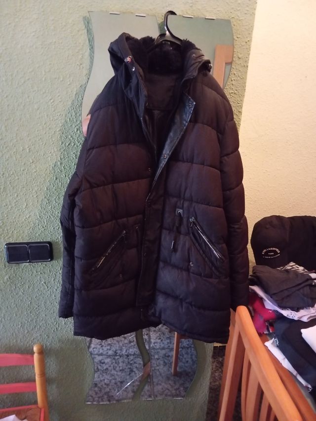 Chaquetón hombre acolchado con gorro