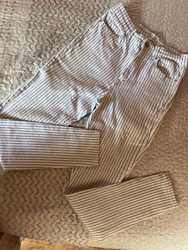 Pantalon rayas azules