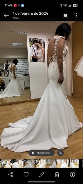 Vestido de novia elegante sin estrenar