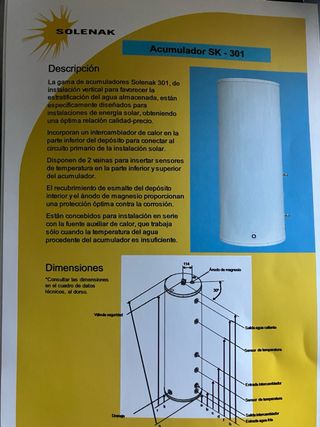 ACUMULADOR/TERMO 200L