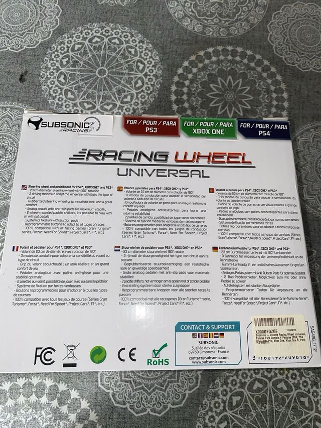 Volante Gaming. Racing wheel universal