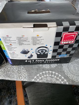 Volante gaming. 4in1 Force Feedback Racing wheel