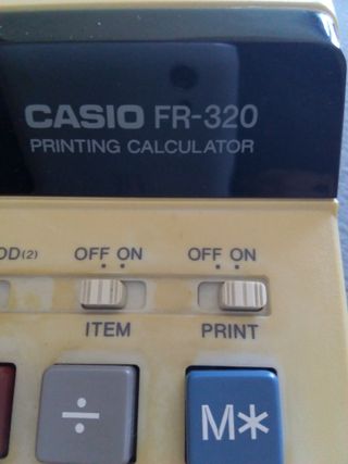 Calculadora Impresora CASIO FR-320