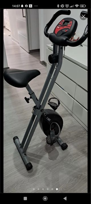 Bicicleta estática plegable