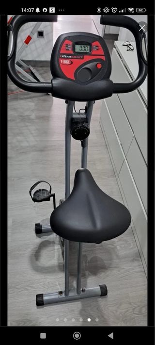 Bicicleta estática plegable