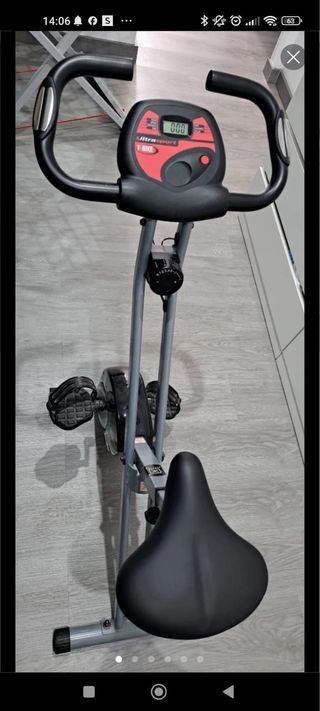 Bicicleta estática plegable