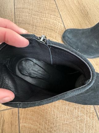 Botin ante negro tacon HAKEI