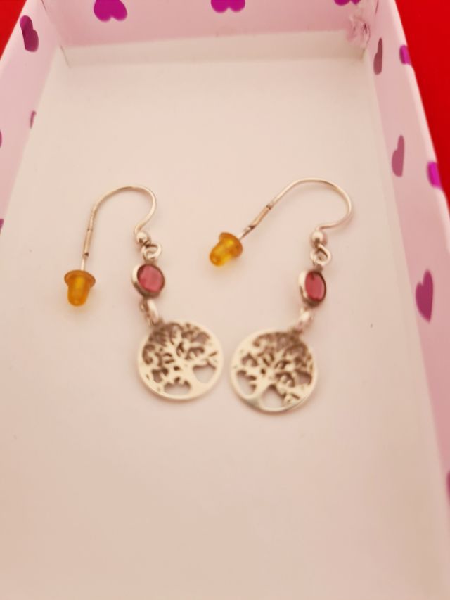 Orecchini in argento, ciondolo in argento a forma di loto