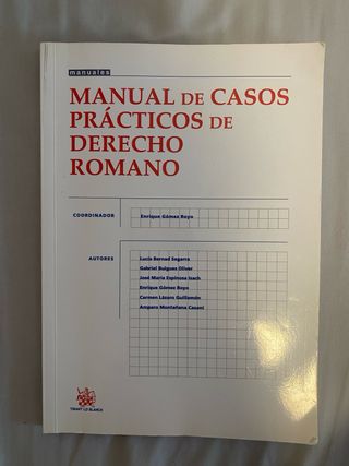 Manual de casos practicos de derecho romano