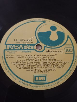 VINILO TRIUMVIRAT (ROCK PROGRESIVO)