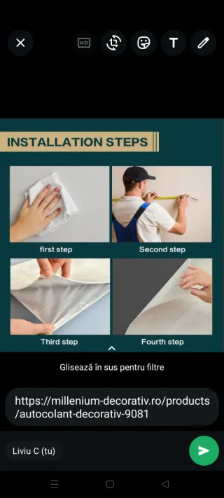 Autoadhesivo PVC de pared y techo imitacion marmol