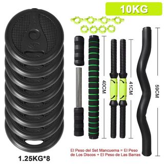 Set de Mancuernas 4 en 1 , Set de 10kg