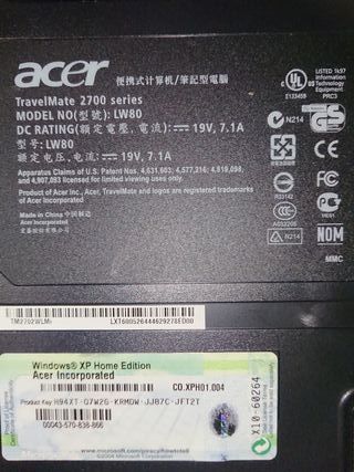 Acer TravelMate 2700 notebook