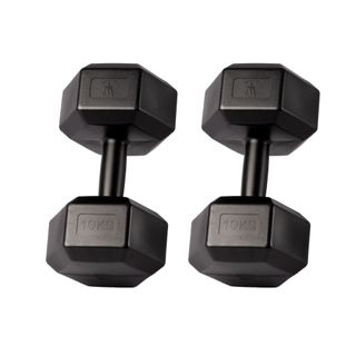 2 mancuernas de 10kg gimnasio CON DEFECTOS