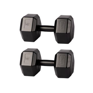 2 mancuernas de 10kg gimnasio CON DEFECTOS