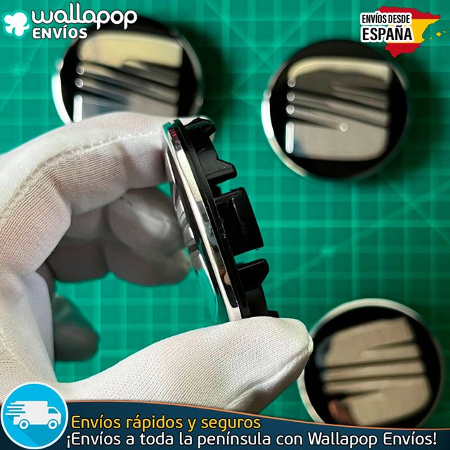 X4 Tapacubos Sea 55mm Emblemas Tapas Bujes Llantas